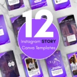 Instagram Story Canva Templates – 12 Editable Story Designs